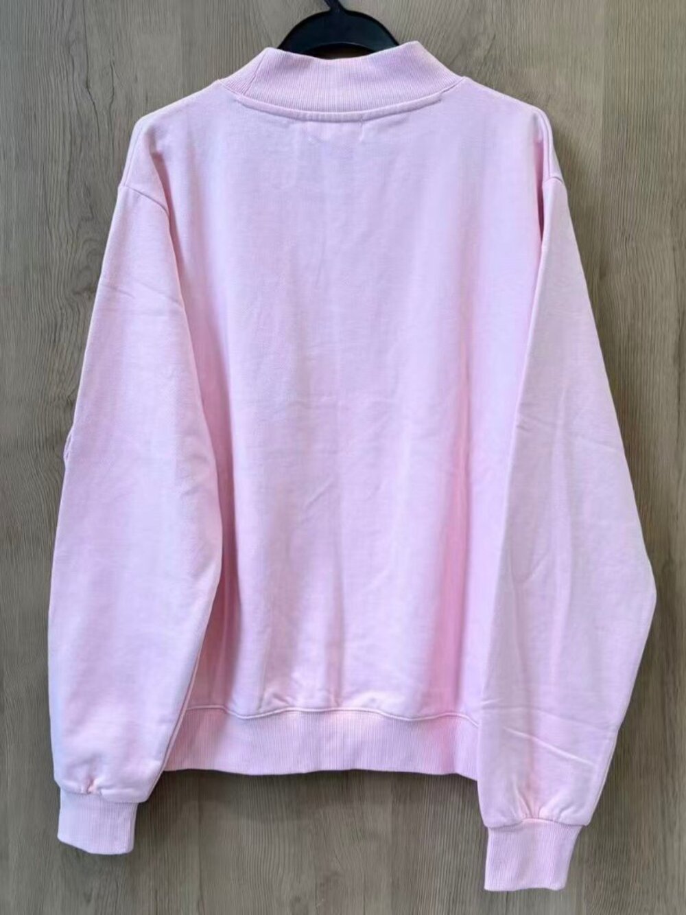 PARKE Pink Polka-Dot Letter Mock Neck Sweatshirt - Picture 7 of 7